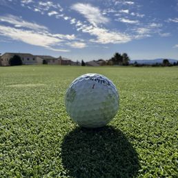 Hole 14. Blue skies. Hole 14. Blue skies.