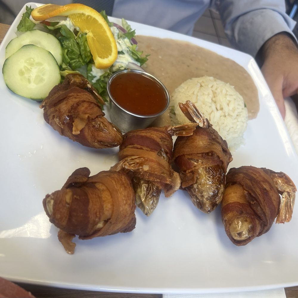 Los Mariscos - Bacon wrapped shrimp were huge and tasty - Mexican Near Me - Fresno, California Los Mariscos - Bacon wrapped shrimp were huge and tasty - Mexican Near Me - Fresno, California