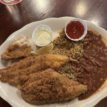 Pappadeaux Seafood Kitchen - Fried catfish red beans & rice - Seafood Near Me - Phoenix, Arizona Pappadeaux Seafood Kitchen - Fried catfish red beans & rice - Seafood Near Me - Phoenix, Arizona