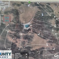 Endicott Park - Disc golf map