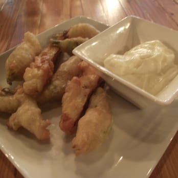 Pig in a Fur Coat - Fried Squash Blossoms - New American Near Me - Madison, Wisconsin Pig in a Fur Coat - Fried Squash Blossoms - New American Near Me - Madison, Wisconsin