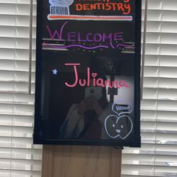 Nicholas Ching, DDS - Children's Dentistry - The first time at the dentist. They had a welcome sign for my daughter.