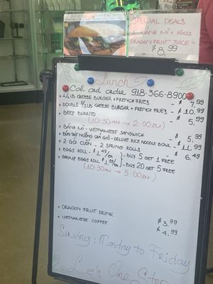 Menu photo 2 Le’s One Stop Bixby, OK