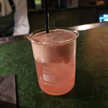 The Ghost Trap - a drink in a beaker - Cocktail Bars Near Me - Oak Brook, Illinois