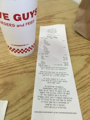Menu photo 5 Five Guys El Segundo, CA Menu photo 5 Five Guys El Segundo, CA