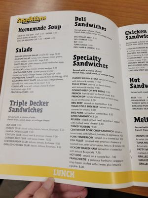 Menu photo 1 Snack Time Family Restaurant Nevada, IA Menu photo 1 Snack Time Family Restaurant Nevada, IA
