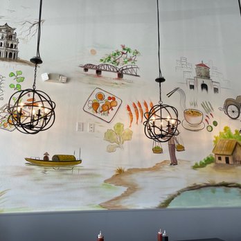 Vietnam Bistro - Decor including wall mural of Vietnam. - Vietnamese Near Me - Katy, Texas Vietnam Bistro - Decor including wall mural of Vietnam. - Vietnamese Near Me - Katy, Texas