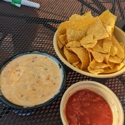 Chori queso and salsa