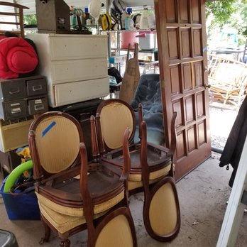 B & B Second Hand Store - The view of the stash out back! - Huntsville, Texas