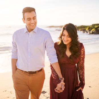 Dolled up by Lulu - Engagement shoot "natural look" - curls lasted all day despite the windy beach! - Makeup Artists Near Me