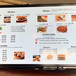 Mediterranean Island - Menu