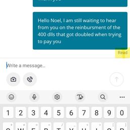 Read, no answer