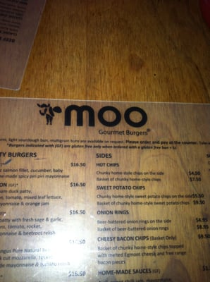Menu photo 5 Moo Gourmet Burgers Bondi Beach, NSW Menu photo 5 Moo Gourmet Burgers Bondi Beach, NSW