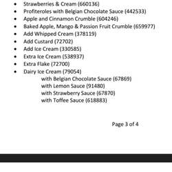 Toby Carvery - Desserts that are gluten free