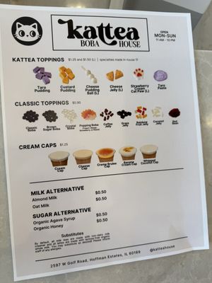 Menu photo 4 Kattea Boba House Hoffman Estates, IL Menu photo 4 Kattea Boba House Hoffman Estates, IL