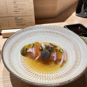 Handies Douzo - Kanpachi Crudo - Japanese Near Me - Houston, Texas Handies Douzo - Kanpachi Crudo - Japanese Near Me - Houston, Texas