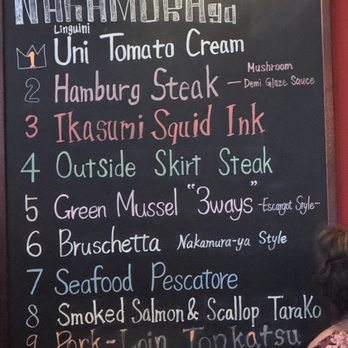 Trattoria Nakamura-Ya - top 10 popular dishes - Italian Near Me - Las Vegas, Nevada Trattoria Nakamura-Ya - top 10 popular dishes - Italian Near Me - Las Vegas, Nevada