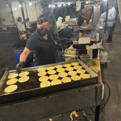 Hand made fresh tortillas.