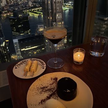 Manhatta - Chocolate mousse with an espresso martini and celebration ice cream pops - New American Near Me - New York, New York Manhatta - Chocolate mousse with an espresso martini and celebration ice cream pops - New American Near Me - New York, New York