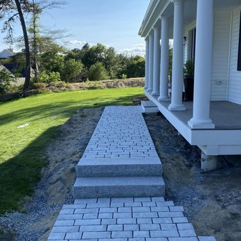 Cape Cod Property Maintenance - steps leading to the front porch - Lawn Services Near Me