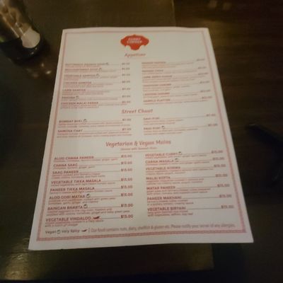 Menu photo 1 Curry Corner Astoria, NY