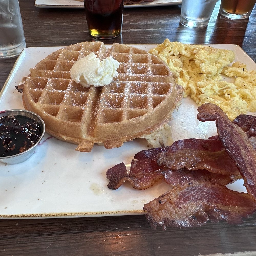 First Watch - We both got the tri-fecta with belgian waffel. - Cafes Near Me - Tucson, Arizona First Watch - We both got the tri-fecta with belgian waffel. - Cafes Near Me - Tucson, Arizona