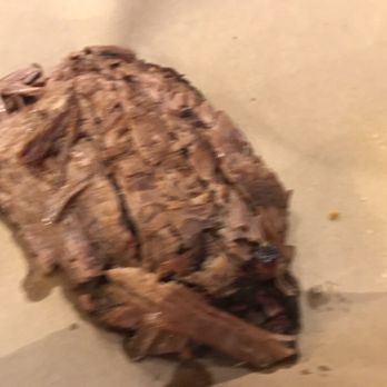 Mission BBQ - Slice brisket, apologies for the blurry photo! - Barbeque Near Me - Southington, Connecticut Mission BBQ - Slice brisket, apologies for the blurry photo! - Barbeque Near Me - Southington, Connecticut