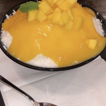 Cafe Sapientia - Mango snow ice - Coffee & Tea Near Me - Oak Park, California