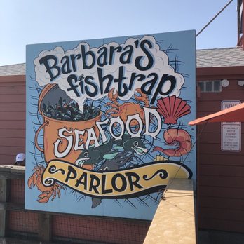 Barbara's Fishtrap - Restaurants sign - Seafood Near Me - Half Moon Bay, California Barbara's Fishtrap - Restaurants sign - Seafood Near Me - Half Moon Bay, California