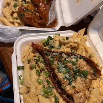 Hibachiana - CHICKEN TENDERS WITH PASTA & LOBSTER AND SHRIMP SEAFOOD PASTA - Japanese Near Me - Baton Rouge, Louisiana