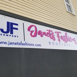 Janet's Fashions - Sign on Hwy #2