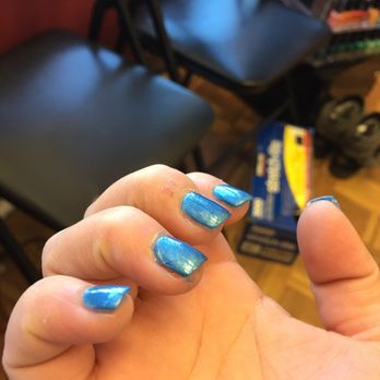 Nail Spa - She touched it after she rushed painting it. - Nail Salons Near Me - Carbondale, Colorado