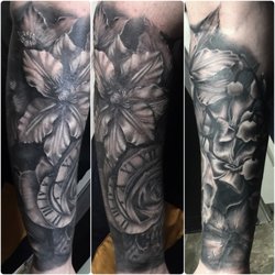 Dermawerx Tattoo - Half sleeve by Andy Trejo
