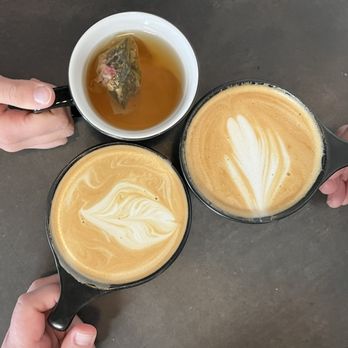 Little Bear Coffee - Little Bear Latte and peppermint rose tea - Coffee & Tea Near Me - Albuquerque, New Mexico
