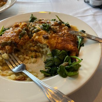 Bryac Black Rock - Chicken piccata with spinach and risotto - Seafood Near Me - Bridgeport, Connecticut