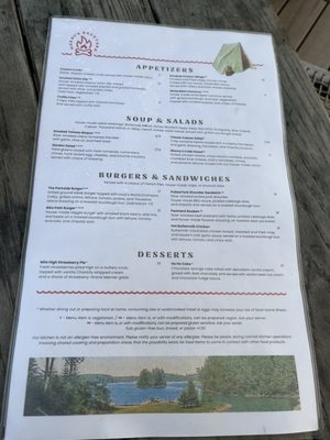 Menu photo 2 Manny's Parkside Manitowish Waters, WI