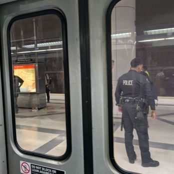 Metro D Line - The D Line stop at the Pershing Square Station on 6/25/2025 - Public Transportation Near Me - Los Angeles, California