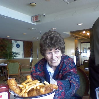 The Promenade Cafe - Wow...mom...ready to munch down fish n chips and there is our waiter Vic who was superb. - Cafes Near Me - Long Beach, California The Promenade Cafe - Wow...mom...ready to munch down fish n chips and there is our waiter Vic who was superb. - Cafes Near Me - Long Beach, California