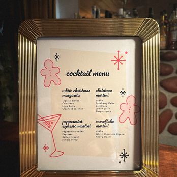 High Regard Mobile Bar - The four signature drinks we made for the cookies and cocktails Christmas party! - Bartenders Near Me High Regard Mobile Bar - The four signature drinks we made for the cookies and cocktails Christmas party! - Bartenders Near Me