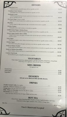 Menu photo 5 T L's Country Kitchen Manteo, NC Menu photo 5 T L's Country Kitchen Manteo, NC