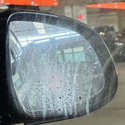 Sixt Rent A Car - Defect foggy glass block mirror view