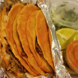 #3 2 birria tacos & 1 quesabirria taco with condiments. #3 2 birria tacos & 1 quesabirria taco with condiments.