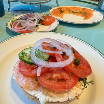 Sadelle's - One half of my delicious bagel made from the lox tower at Sadelle's Las Vegas, November 2022 - Breakfast & Brunch Near Me - Las Vegas, Nevada Sadelle's - One half of my delicious bagel made from the lox tower at Sadelle's Las Vegas, November 2022 - Breakfast & Brunch Near Me - Las Vegas, Nevada