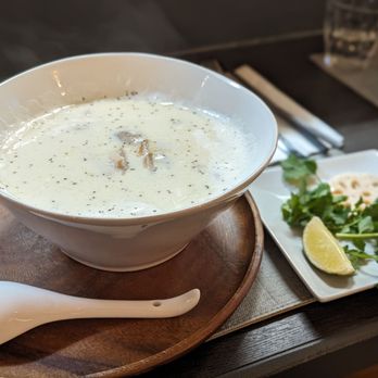 Rin-Tei - Creamy Soy Milk Pho with Poached Chicken - Asian Fusion Near Me - San Mateo, California