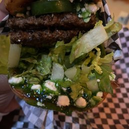 Goat Popper Burger