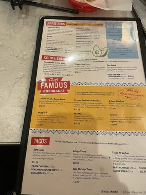 Menu photo 3 Chuy's Mansfield, TX Menu photo 3 Chuy's Mansfield, TX