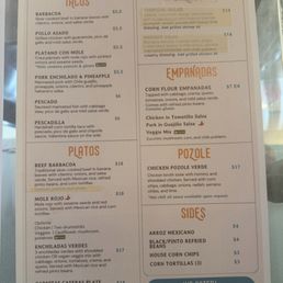 Menu as of 4/25 Menu as of 4/25