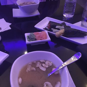 Top Sushi - miso soup ft lil hand rolls - Sushi Bars Near Me - Cypress, Texas