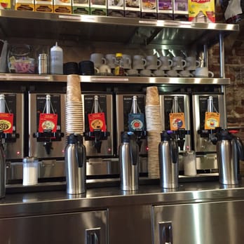Ball Square Cafe - Self-serve beverage area - Breakfast & Brunch Near Me - Somerville, Massachusetts Ball Square Cafe - Self-serve beverage area - Breakfast & Brunch Near Me - Somerville, Massachusetts