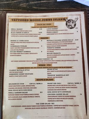 Menu photo 1 Tattooed Moose Johns Island Johns Island, SC Menu photo 1 Tattooed Moose Johns Island Johns Island, SC